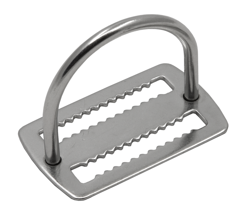 Extended stainless steel D-ring, 90