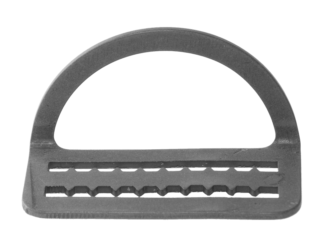 [SNAP00064] Buckle with teeth 55*60 bent 90°, Aluminium
