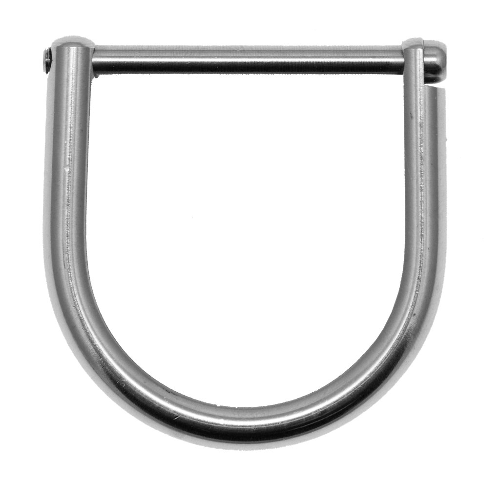 Stainless steel D-Ring with 40 mm screw