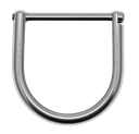 D-Ring inox avec vis 40 mm
