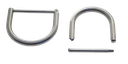 D-Ring inox avec vis 50 mm