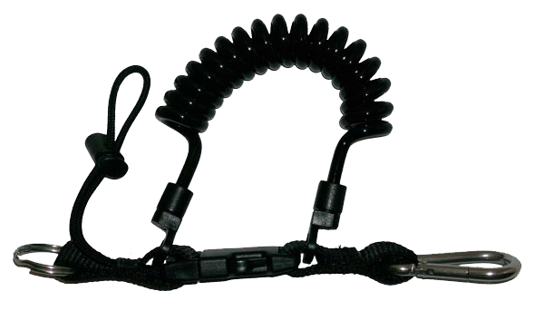 Mousqueton tire bouchon (spirale) avec mousqueton inox