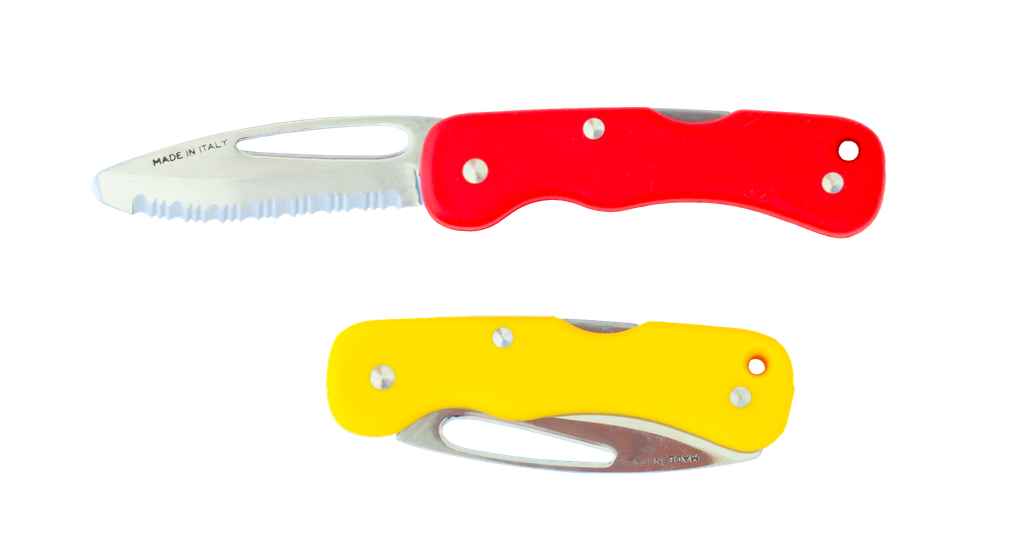 [KNIF00020-YELLOW] Rescue knife, stainless steel (Yellow)