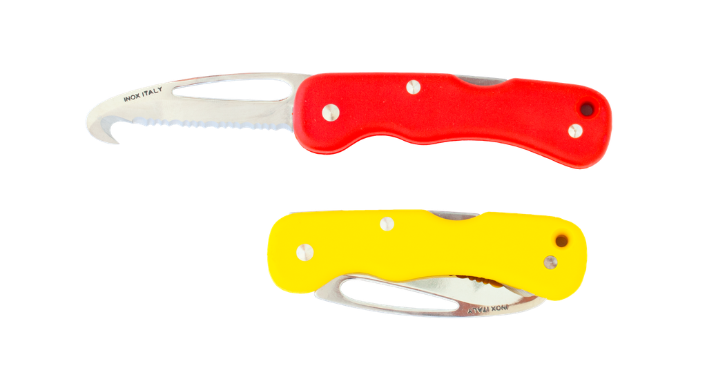 [KNIF00022-YELLOW] SOS knife, stainless steel (Yellow)