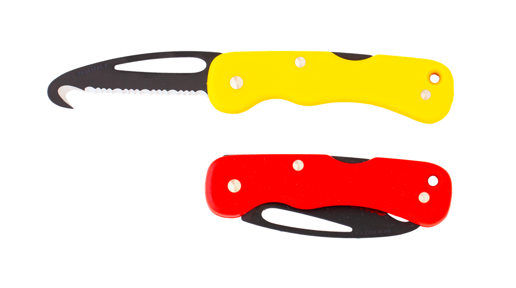 [KNIF00024-YELLOW] Couteau SOS 2, Teflon (Jaune)