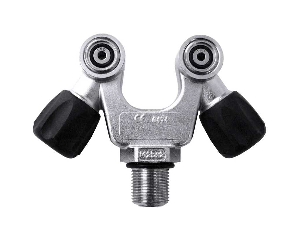 Double V valve, 232 Bar, M25x2, G5/8