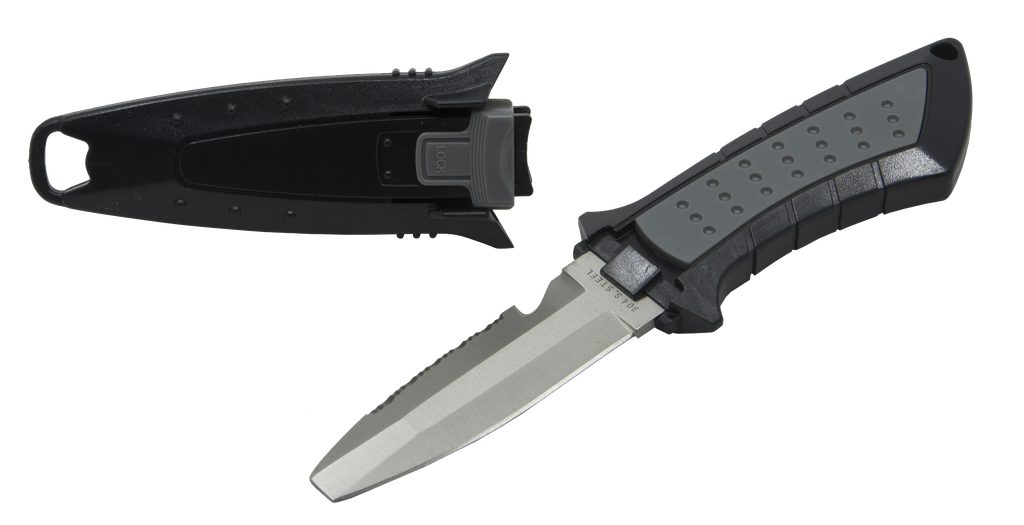 [KNIF00012-BLACK] Couteau BCD Two, Inox  (Zwart)