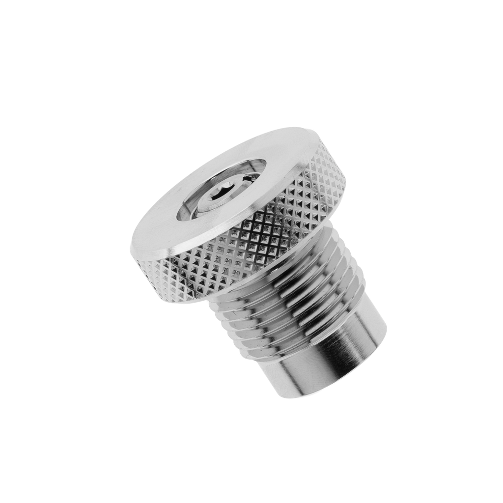 [ACCE00165] Bouchon Din Mâle Din G5/8 300 Bar avec purge, laiton