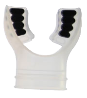 Embout de détendeur en silicone, translucide, avec pads