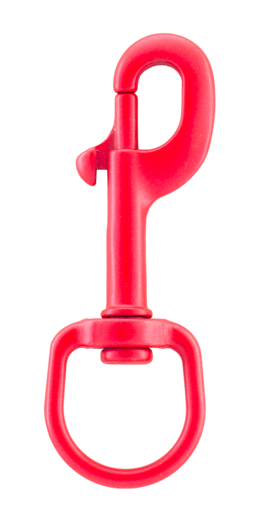 [SNAP00176-BLACK] Bolt snap hooks with swivel eye, coloured, 108X28  (Black)