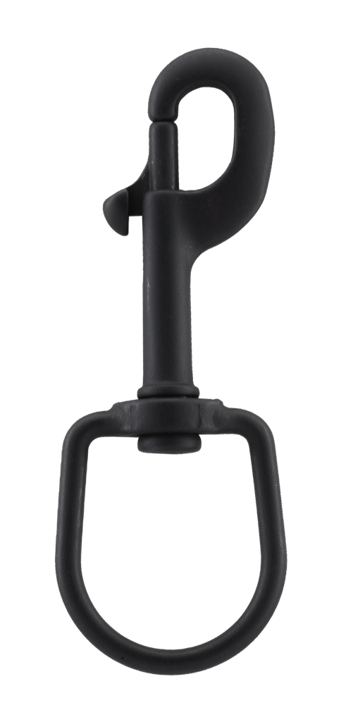 [SNAP00177-BLACK] Bolt snap hooks with swivel eye, coloured, 120 x 33 (Black)