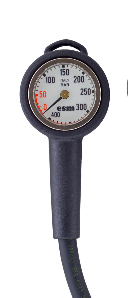 [MANO00020-BLACK] Pressure gauge "400", tempered glass (Black)