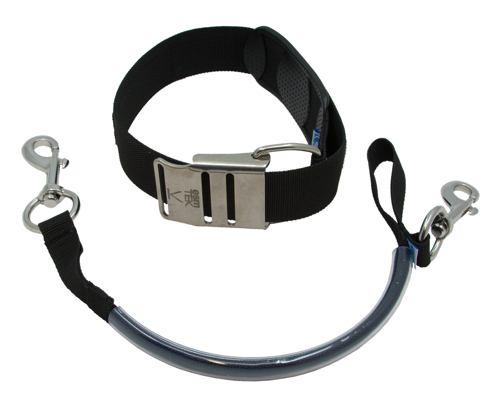 [ACCE00850-BK] Fixation pour bouteille déco avec sangle (boucle inox) (Zwart)