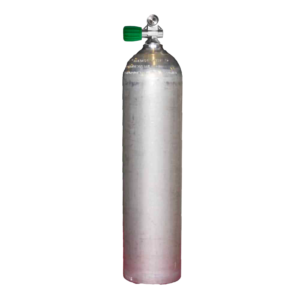 7 L aluminium fles met M26 monokraan