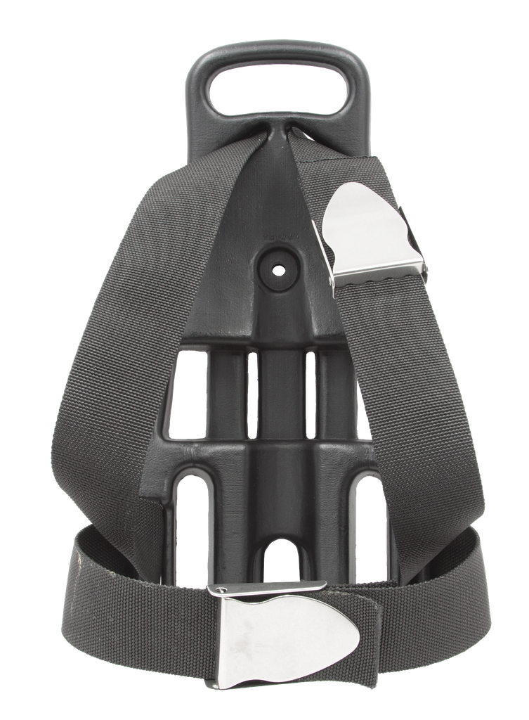 [ACCE00900-S-BK] Rugzak (backpack), met 2 roestvrijstalen gespen, voor 5 / 6 / 7 L fles (Zwart)