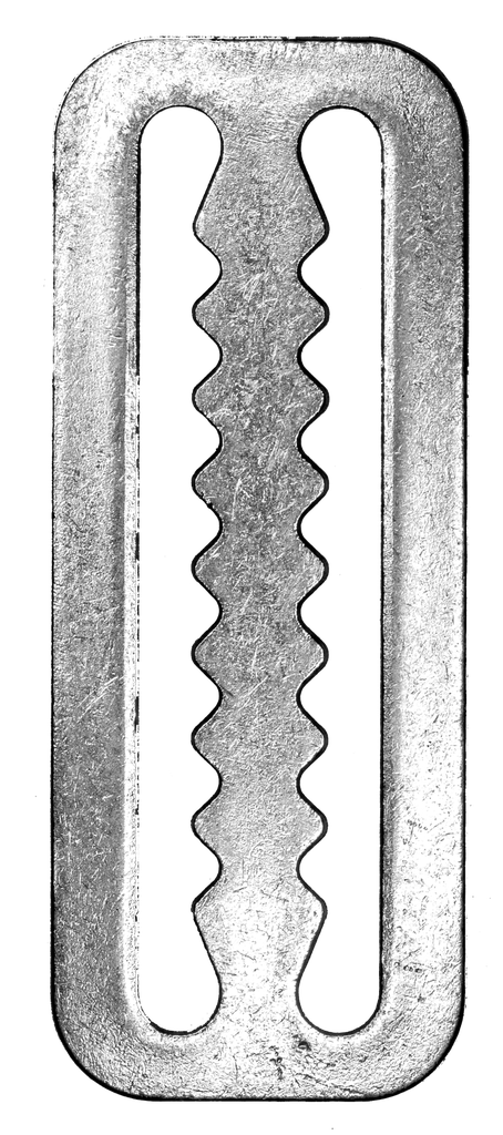 [ACCE00143] Bloque plomb inox avec dents, modèle plat