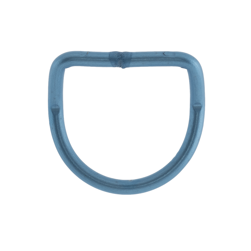 [SNAP00313-BLUE] D-Ring Aluminium, coudé, 40 mm (Blauw)
