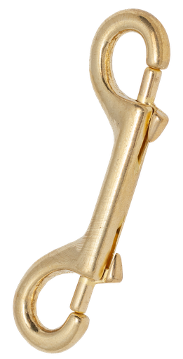 [SNAP00001] Dubbele karabijnhaak, messing