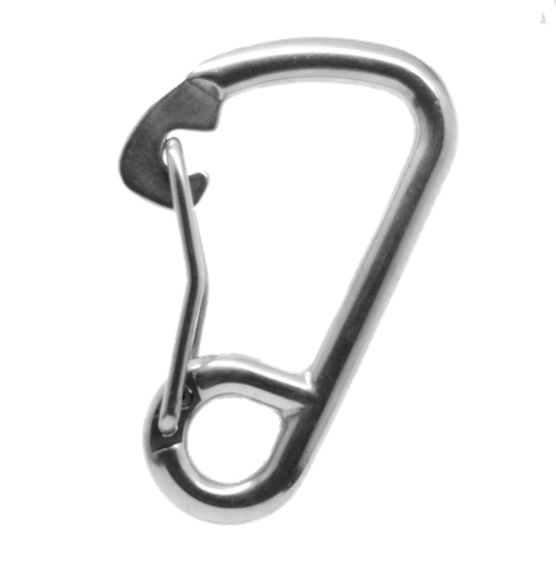 [SNAP00273] Asymmetrical spring carabiner, 120 mm