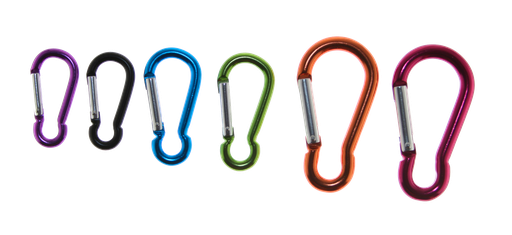 Aluminium carabiner, 50 mm