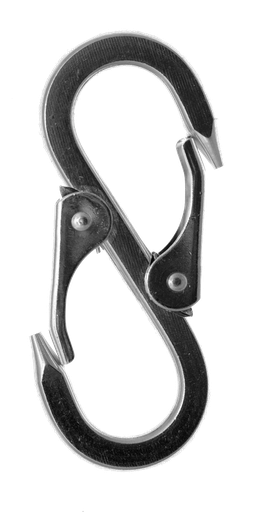 [SNAP00167] Mousqueton double, inox, 98 mm