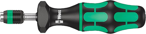 [ACCE00261] Tournevis dynamométrique réglable avec mandrin à serrage rapide Rapidaptor, 1/4 pouce, 0,10-0,34 Nm, Noir/vert